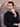 Men's Black Kurta - IUS-EMTK25S-99494