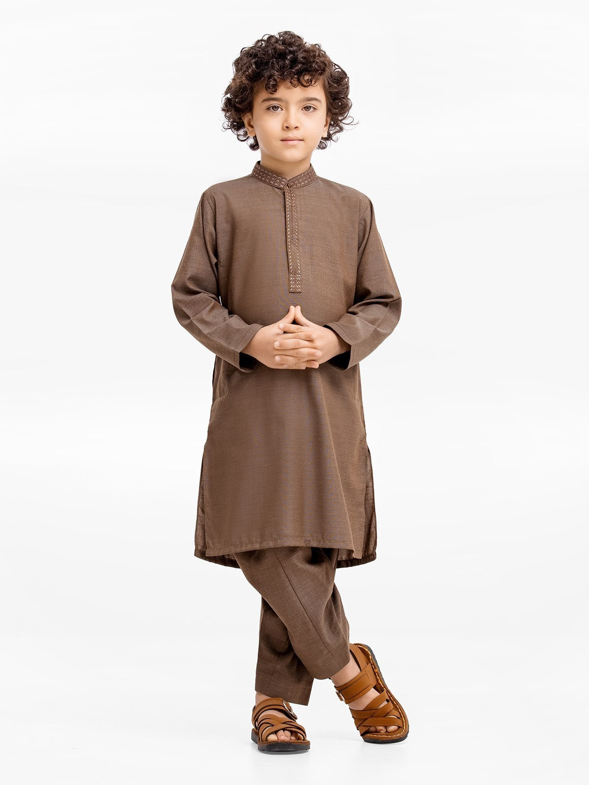 Boy's Mehndi Kurta Shalwar - EBTKS23-3890